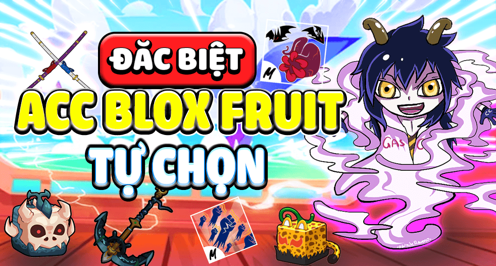 Ảnh minh họa Acc Blox Fruits 50k, Giống Hình 100%